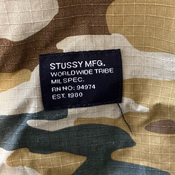 Vintage Stussy MFG. Men’s Camo Button Down - Sz: Medium - Picture 3 of 6
